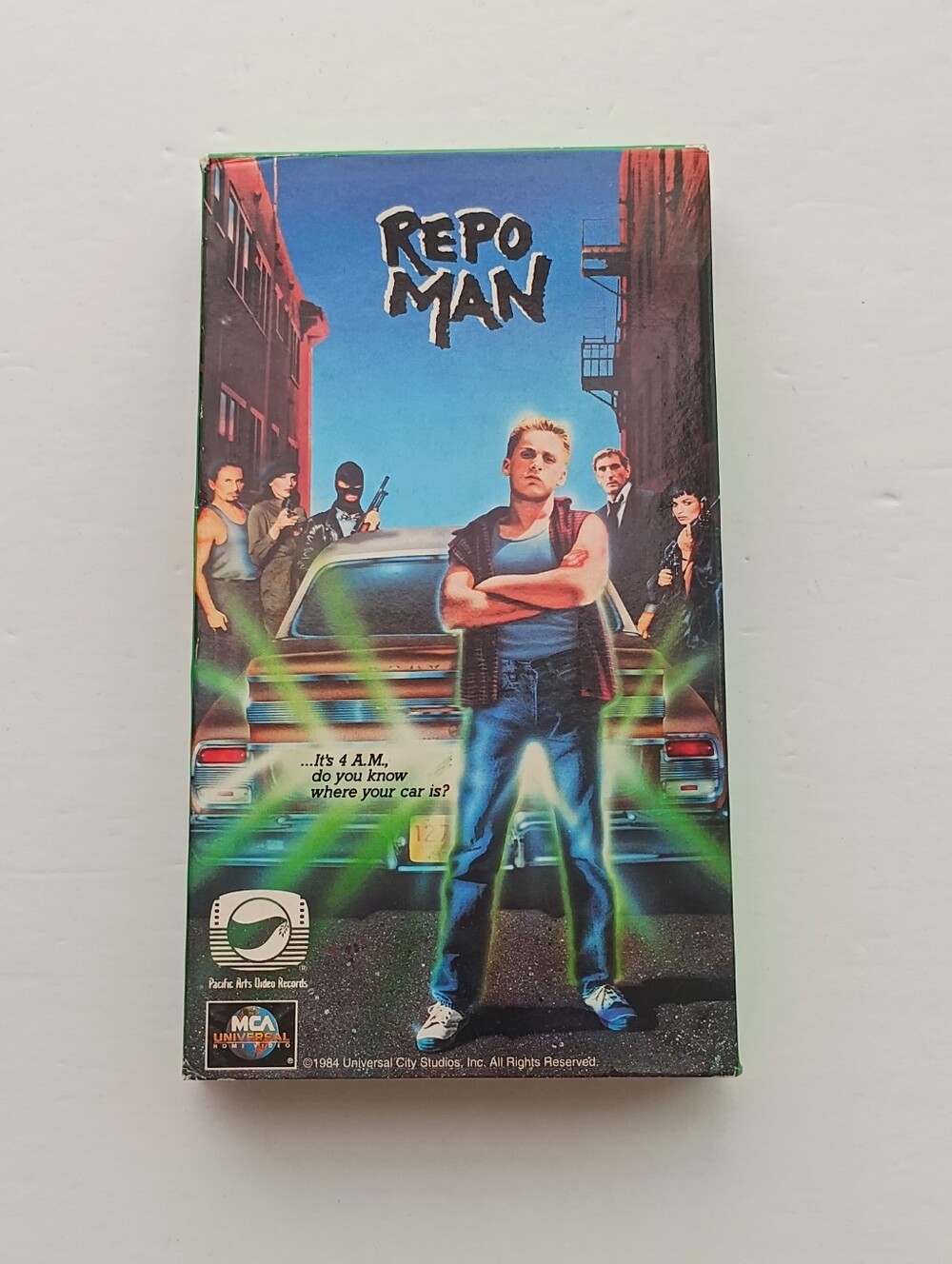 Vintage 1994 Repo Man VHS Tape Cult Sci-Fi Comedy